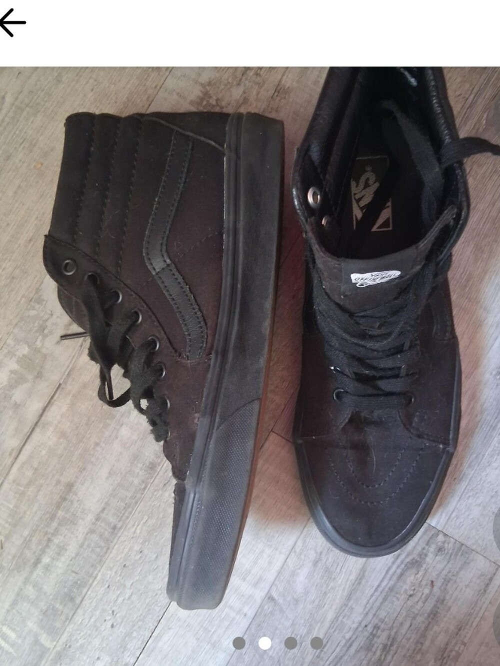 Vans SK8-Hi Men’s High-Top Sneakers in Black